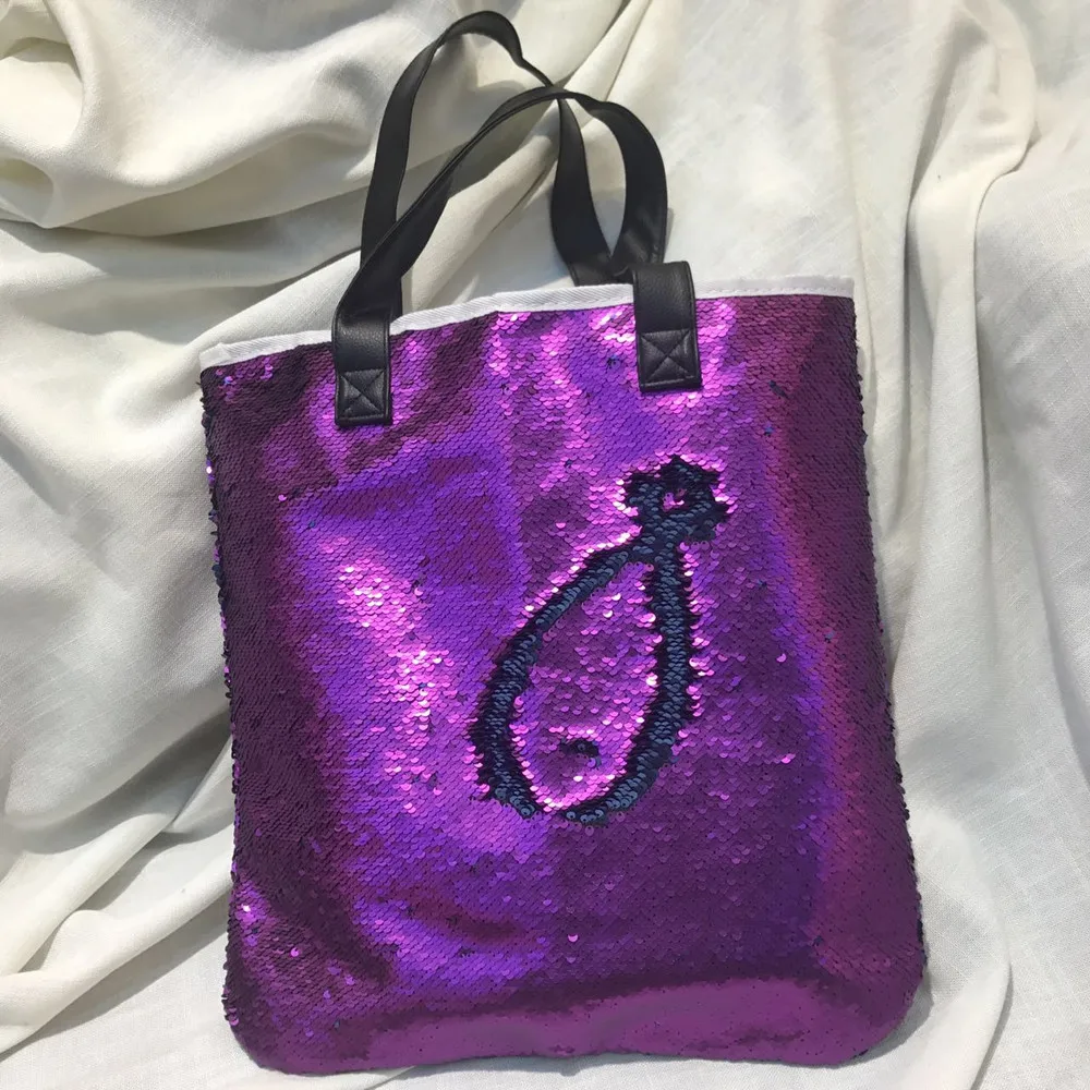 

Double Color Sequins Handbag Shoulder Bag Tote Ladies Purse Shoulder Bags Female Bling Top-handle Bags large Tote Purse