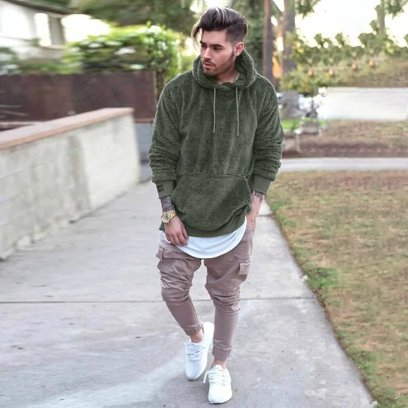 2020 Winter Fleece Hoodie Sweatshirt 