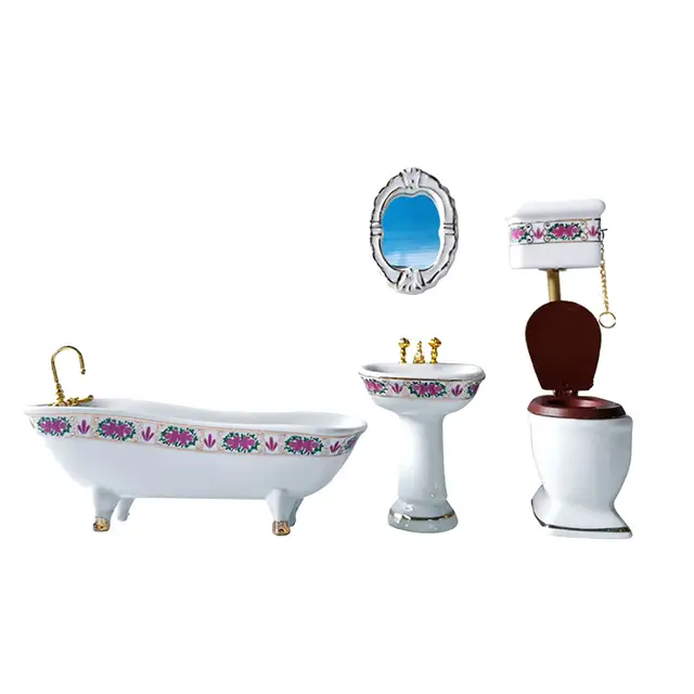dollhouse bathroom set