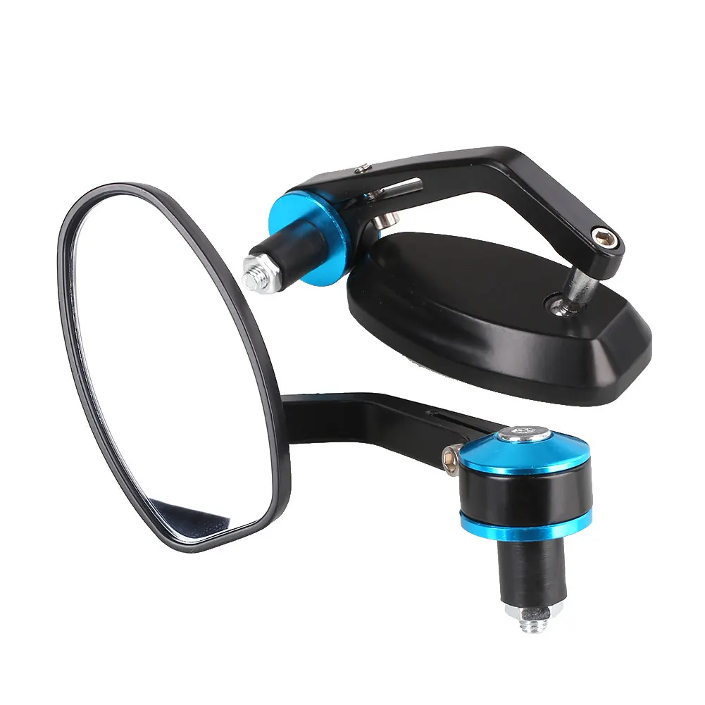 Modified Rearview Mirror Motorcycle Modified Mirror Durable Autocycle Rearview Mirror Handlebar Rear Mirrors 1 Pair Metal