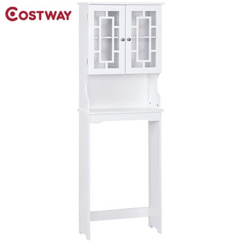 

COSTWAY Bathroom Spacesaver Over the Toilet Door Storage Cabinet BA7402