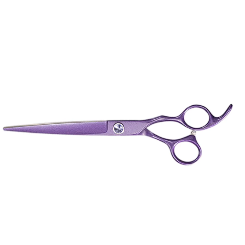 

7.5 Inch Purple Japanese Stainless Steel 440C Haircut Dog Pet Grooming Hair Cutting Scissors Tools