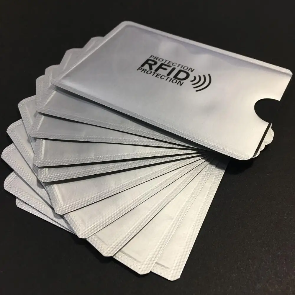 1000 шт. RFID-Блокировка для кредитной карты с индивидуальной печатью логотипа 1-2