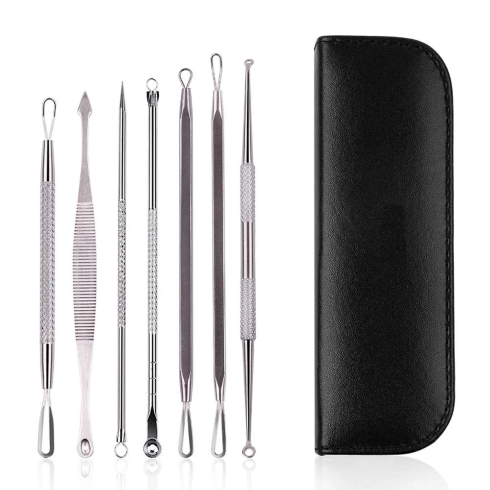 Double Needle Stainless Steel Acne Extractor Pimple Needles Beauty