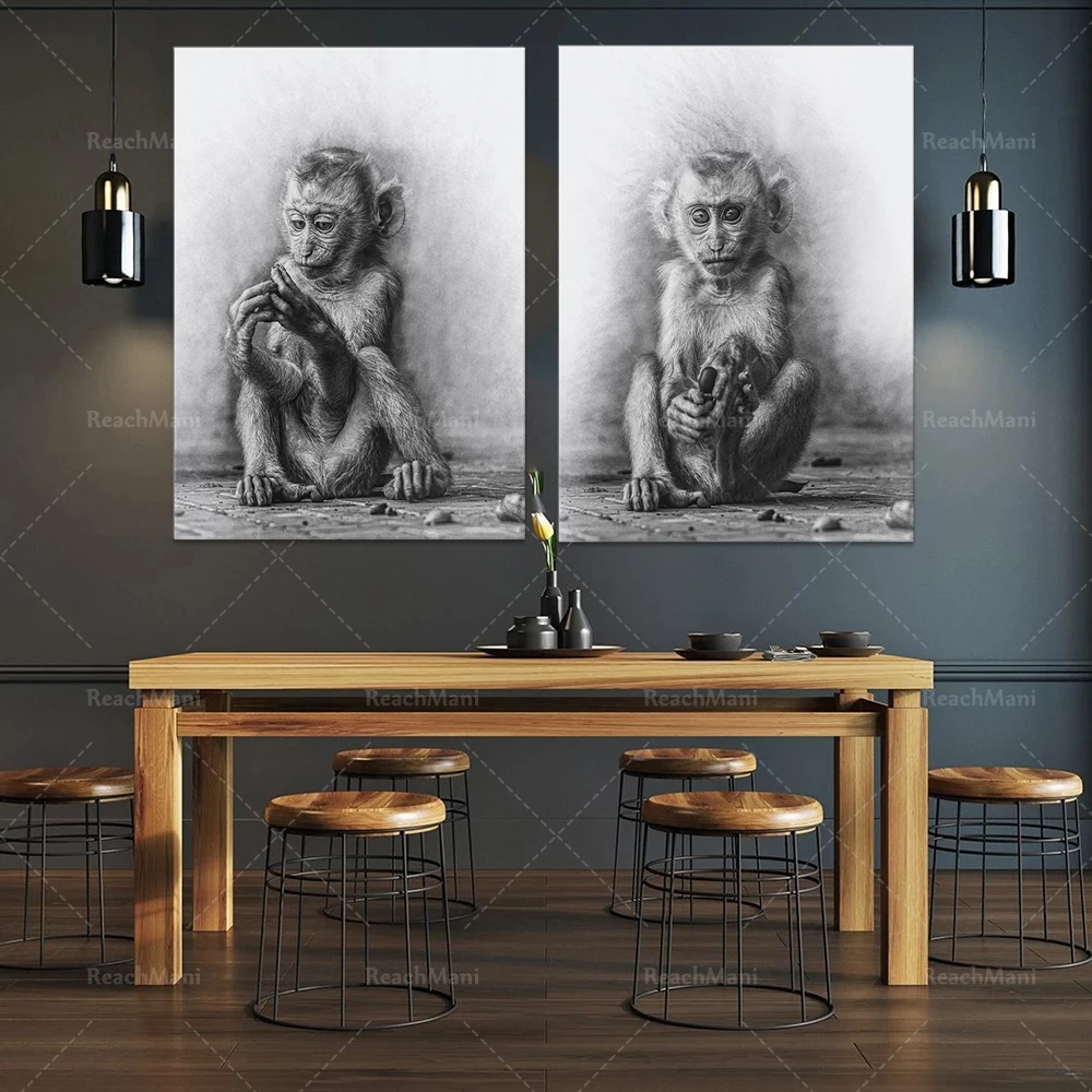 Monkey Printsmonkey Posters, Monkey Art Printsmonkey Nursery Prints