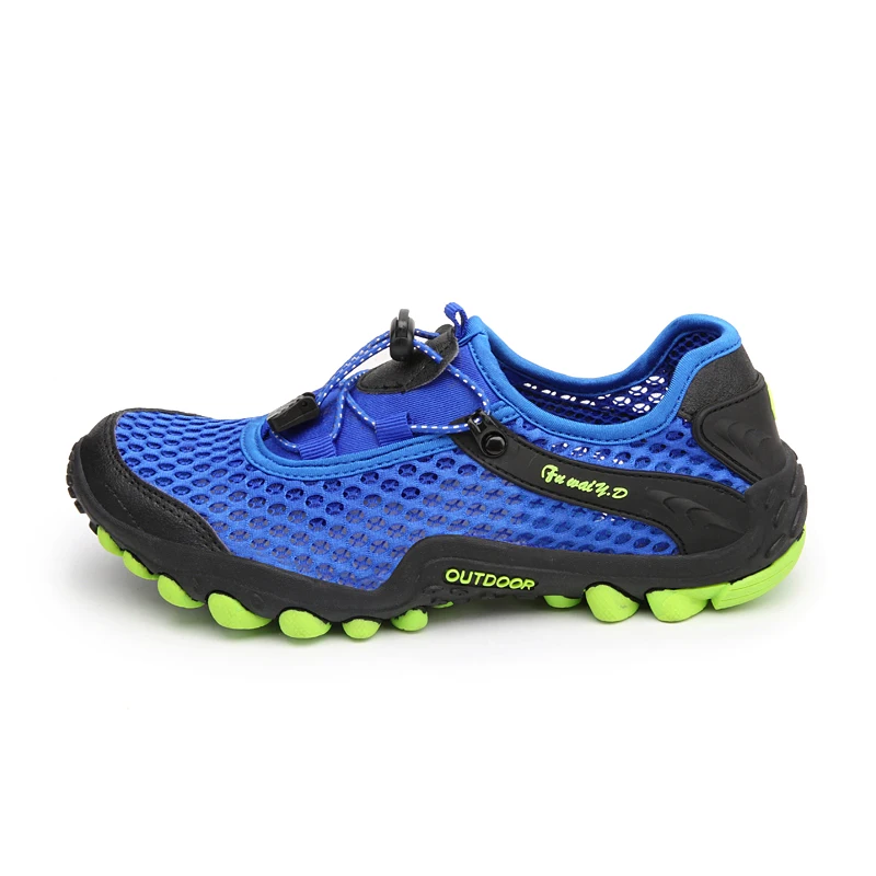 Baideng/Мужская Уличная обувь для походов, походов, альпинизма, треккинга, спортивная обувь, нескользящая износостойкая горная обувь, женские ботинки 36-45 - Цвет: Blue