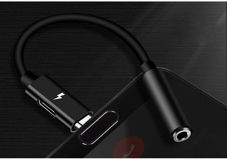 black Type C 3,5 разъем для наушников USB C до 3,5 мм AUX Наушники Адаптер для huawei mate 20 P30 pro Xiaomi Mi 6 8 9 SE Oneplus аудио кабель - Цвет: black