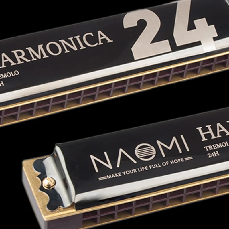 Наоми губная гармоника C ключом 24 Отверстия губная гармоника для начинающих музыкальный инструмент
