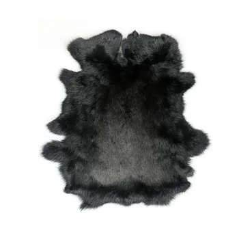 

100% genuine rabbit fur rug pure white, natural shaped real rabbit fur mat for furniture , DIY rabbit fur material SALES