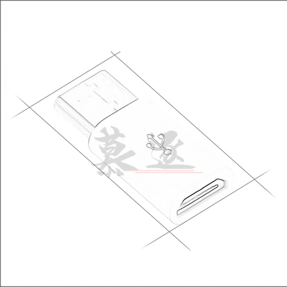 1 шт. USB 3. 0 Type C Штекерный разъем на Micro 5Pin гнездовой адаптер для передачи данных