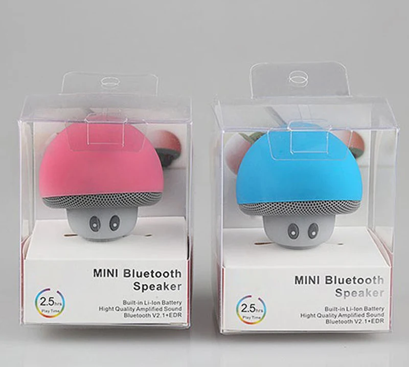 WPAIER Cartoon Mushroom Wireless Bluetooth speaker waterproof sucker mini bluetooth speaker audio outdoor portable Bracket