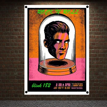 

Rock and Roll Stickers Hip Hop Reggae Posters Wall Hanging HD Printing Art Music Studio Home Decoration Banner & Flag For Gift 3