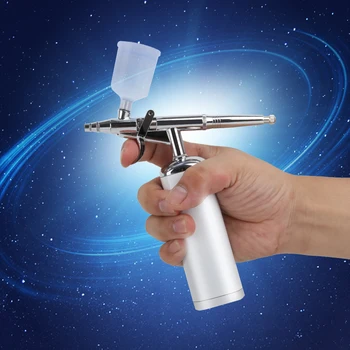 

Facebook Airbrush With Compressor Kit Personal Private Label Brand Mini 25 Psi 0.3mm Nozzle Trigger Gun Nail Art Design Tattoo