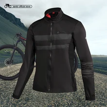 Giacca da ciclismo Santic maglia da ciclismo calda antivento invernale giacca da ciclismo in pile a manica lunga da uomo