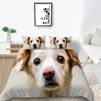 

Labrador Bedding Set Dog Fashionable Creative 3D Pet Duvet Cover Queen King Twin Full Single Double Unique Design Bed Set