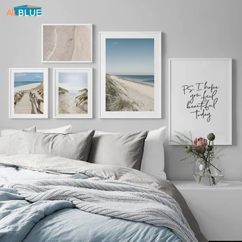 

Ocean Wave Beach Nature Landscape Poster Nordic Wall Art Canvas Painting Quote Posters And Prints Sea Decoration Pictures