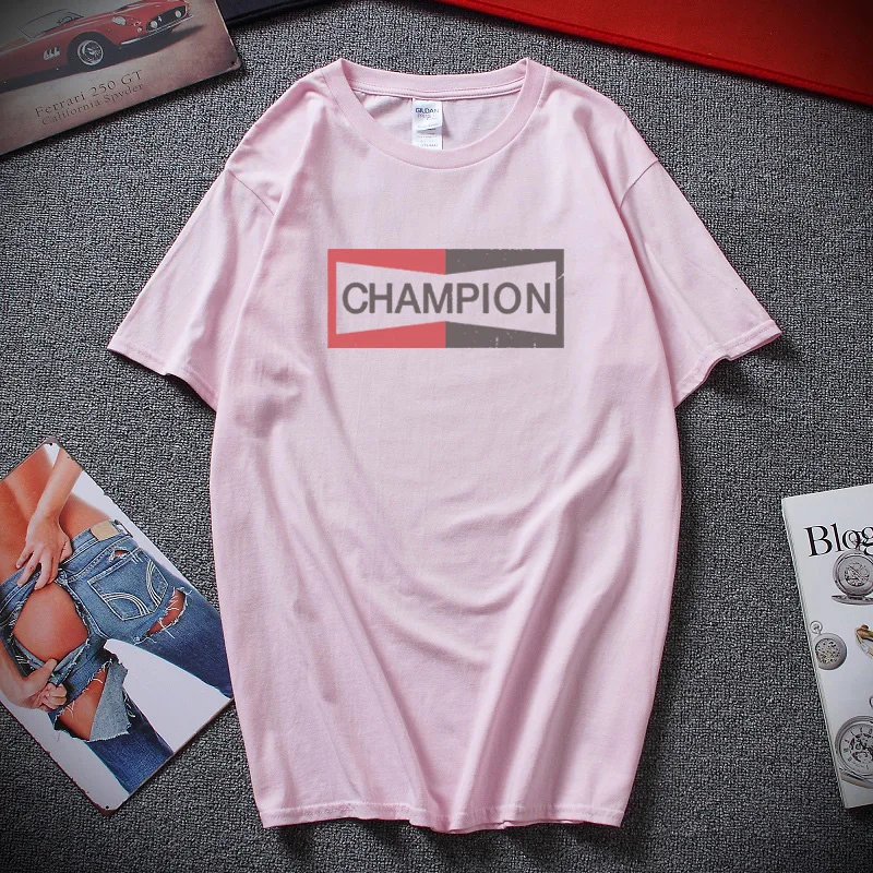 Once Upon a Time в Голливуде Брэд Питт фильм футболка Летняя уличная Camisetas Hombre хлопковая Футболка мужские модные топы - Цвет: Розовый