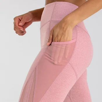

Pocket High Waist Leggings Women Fitness Workout Leggins 2019 Fashion Trouser Patchwork Push Up Female Gym Sports Leggings