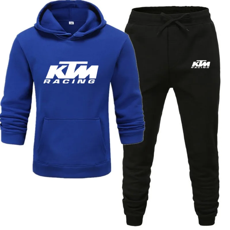 

Tracksuit Men Tracksuit Hoodie Set 2 Pieces Pullover Hoodie Sweatshirts Sweatpants Clothing Sets Track Suit Men Winter Thick