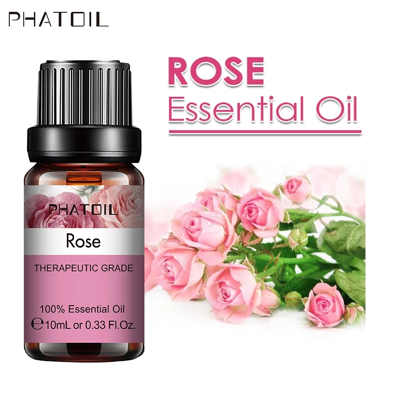 

10ml 30ml 100ml Pure Natural Essential Oils Rose Diffuser Aroma Oil Frankincense Ylang Ylang Orange Lemon Bergamot Essential Oil