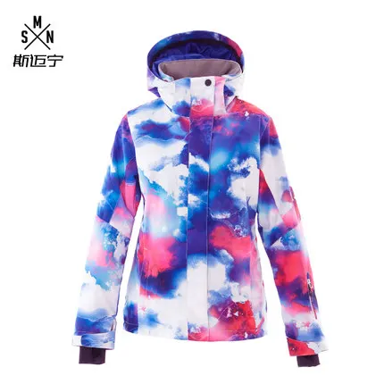 Color 7 SMN, лыжный костюм, куртка для сноуборда, для взрослых женщин, цветной, ветрозащитный, водонепроницаемый, дышащий, для спорта на открытом воздухе, зимний, для девочек, лыжный костюм - Цвет: Color 7