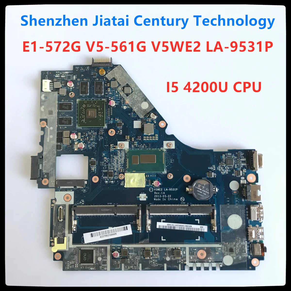 E1 572G материнская плата для Acer 572 V5 561G V5WE2 LA 9531P I5 4200 Процессор HD8670M GPU Тесты работы 100%