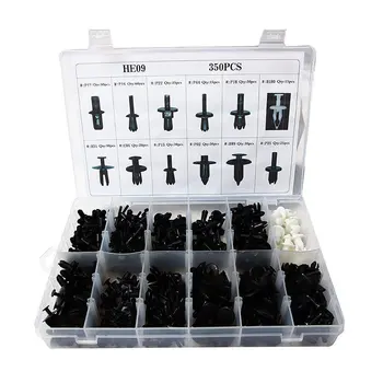 

350pcs Car Body Plastic Push Pin Rivet Fasteners Trim Moulding Clip Assortments