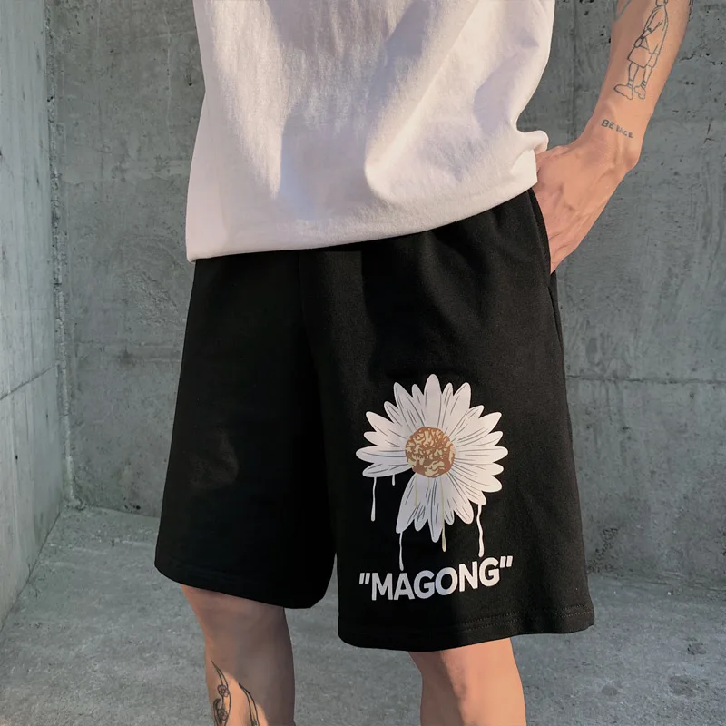 Шорты Daisy мужские в Корейском стиле Харадзюку модные брендовые пятиконечные