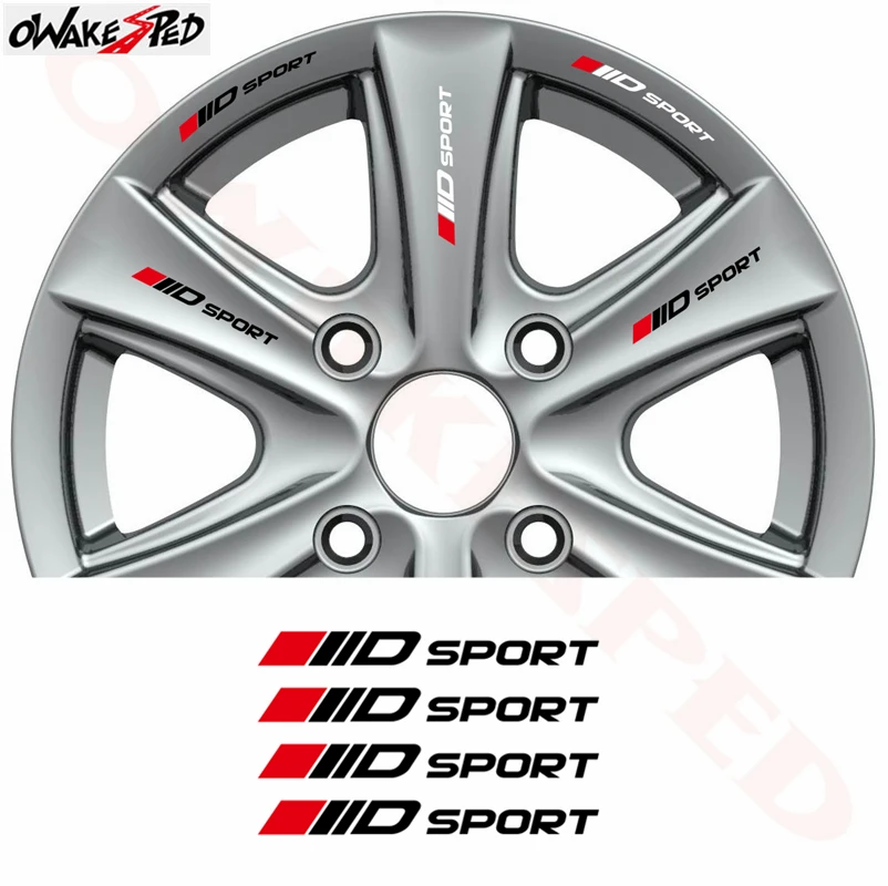 

4PCS Car Sticker Rims Alloy Wheels Decor Doorknob Temp Brake Caliper Sticker For Audi A3 A4 A5 A6 A7 A8 Q3 Q5 Q7 TT B6 B7 B8 C6