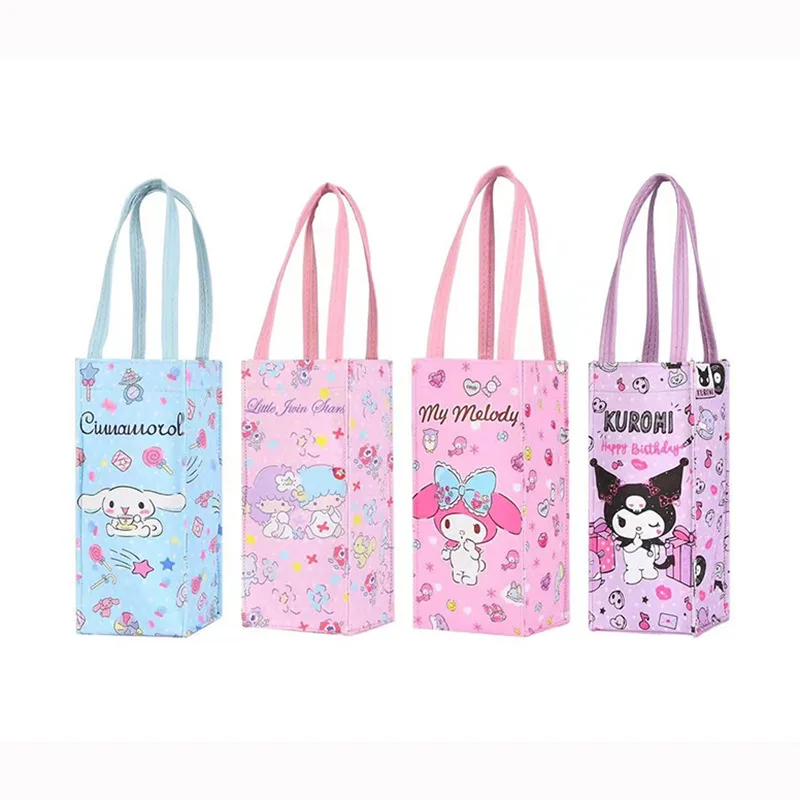 Hello Kitty Bags Cartoon Merlot Kuromi Cinnamon Dog Portable Water Cup Storage Bag Leather Waterproof Umbrella Bottle | Багаж и сумки
