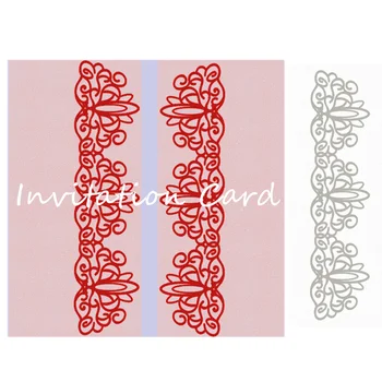 

Kokorosa Lace Border Edge Metal Cutting Dies Invitation Card Decor Stencils for DIY Scrapbooking Paper Cards Die Album Making