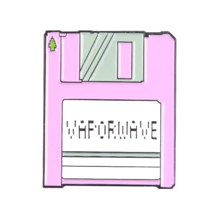 XZ1244 Розовая коллекция эмалированные булавки мультфильм рекордер машинка пианино броши в виде губной помады джинсовая рубашка рюкзак подарок для друзей Дети Женщины - Окраска металла: XZ1244