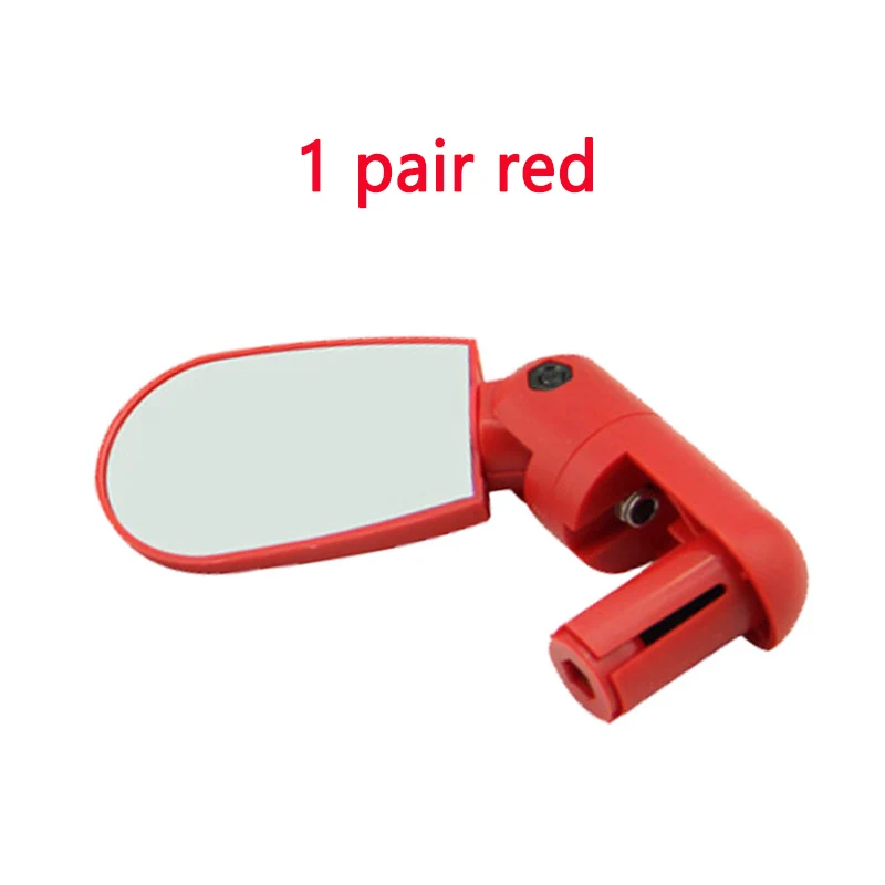 1pair red Мини-Зеркала для велосипеда, поворотное Велосипедное Зеркало заднего вида, руль для шоссейного горного велосипеда, руль с широким углом заднего вида, зеркала - Цвет: 1pair red
