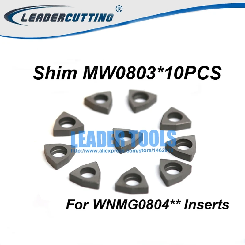 MW0804/MW0803 * 10 шт карбидные вставки Shim для WNMG080404/08 карбидная пластина MWLNR/WWLNR