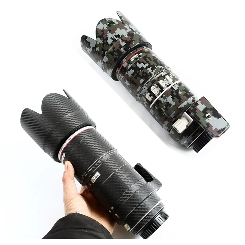 Anti-Scratch Camera Carbon Fiber Film Kit For Canon EF 70-200mm f2.8L IS II III Lens protective cover shell Skin Sticker | Электроника