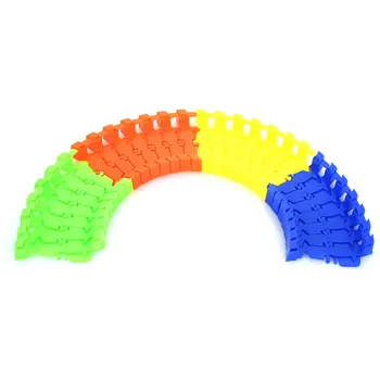 

Interesting DIY Track Car Toy Game Kids Plastic Set Puzzle Cute Electric Cool Rail Car