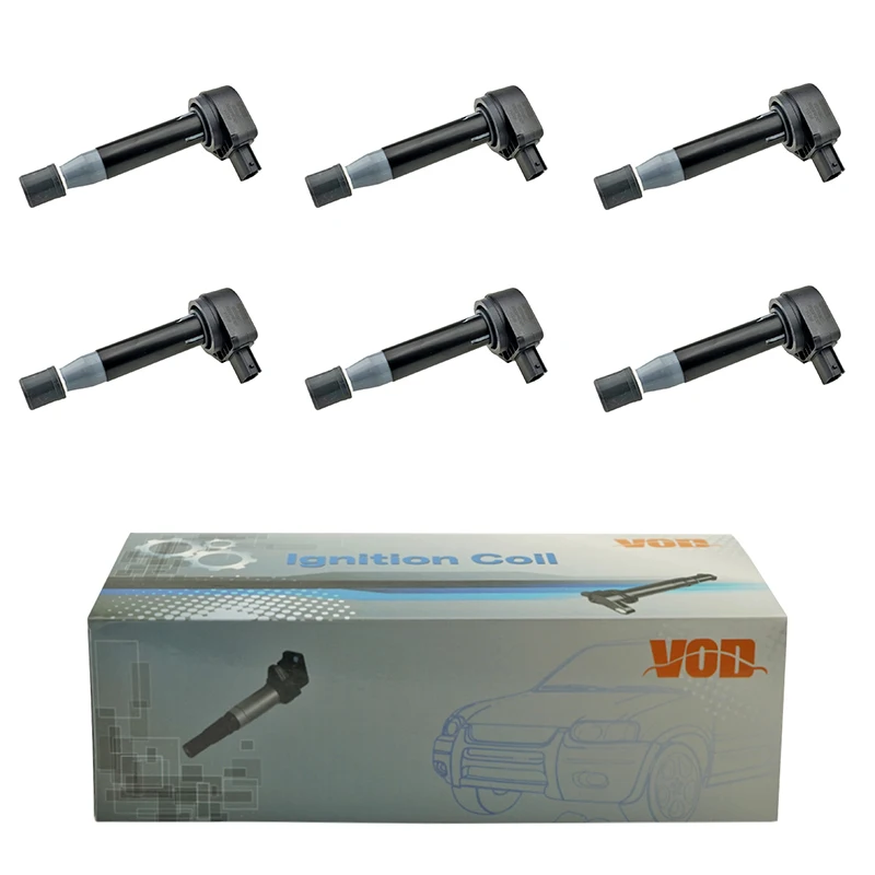 6 шт. Авто катушки зажигания для Honda Accord CG5 3.0L 1998-2002 см 3.0L 2002-2008 Acura RL 3.5L TL 3.2L 2003-2008 30520P8EA01