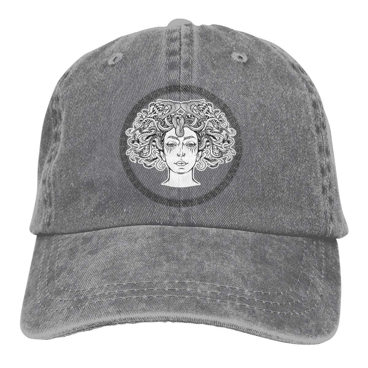 

Vintage Unisex Adjustable Trucker Cap for Adult Medusa Gorgon Ancient Greek Mythological Creature