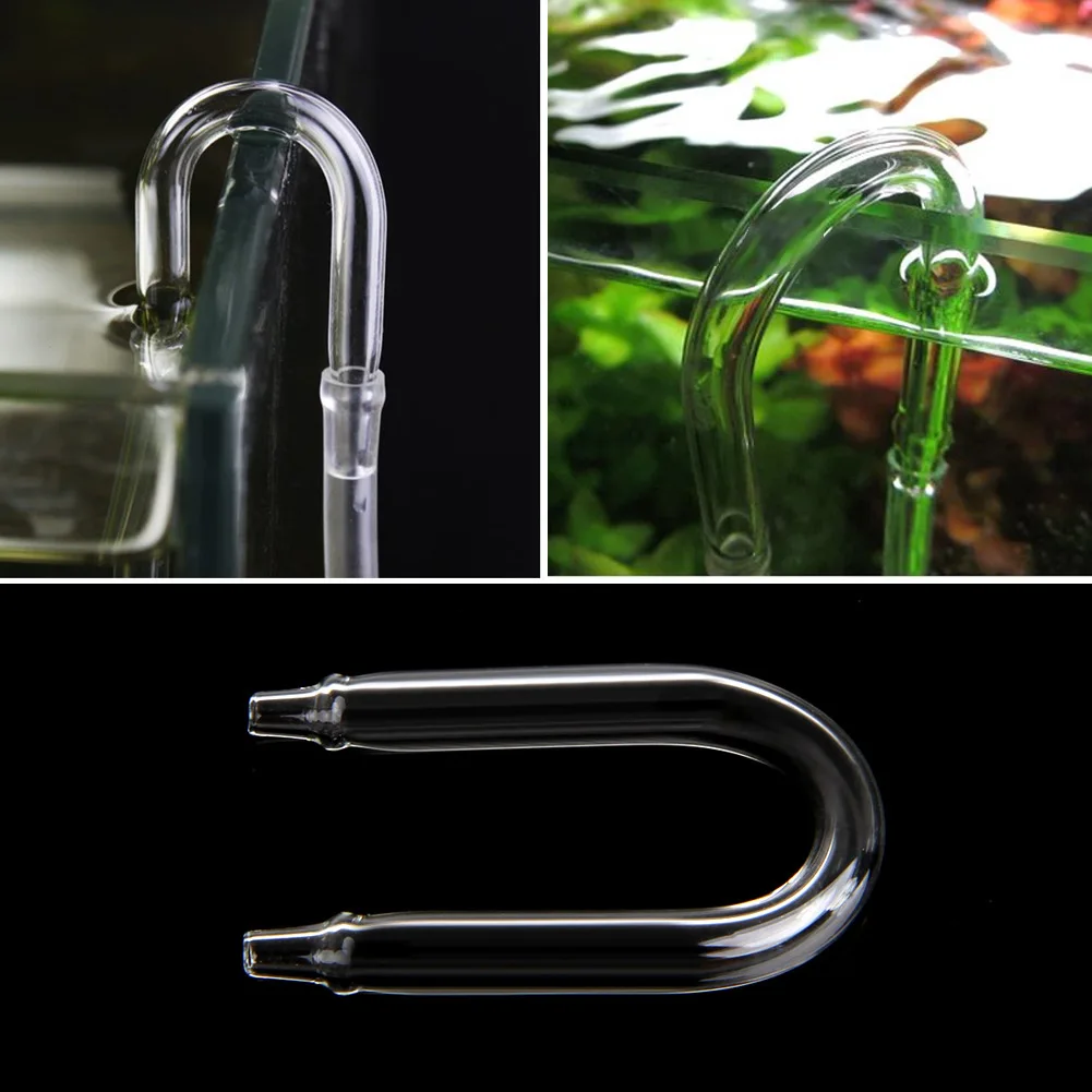 

Aquarium Co2 System Diffuser Check Valve U Shaped Glass Tube Bend Accessory DIY Drop Ship Support