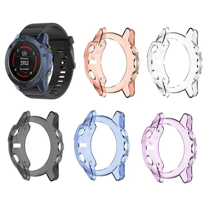 Прозрачный защитный чехол из ТПУ для смарт-часов Garmin Fenix 5X экрана 5X/ 5S/ 5 |