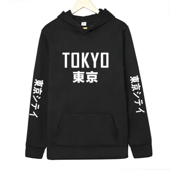 

Autumn 2019 New Arrival Japan Harajuku Hoodies Tokyo City Printing Pullover Sweatshirt Hip Hop Streetwear 3XL Plus Size Clothing