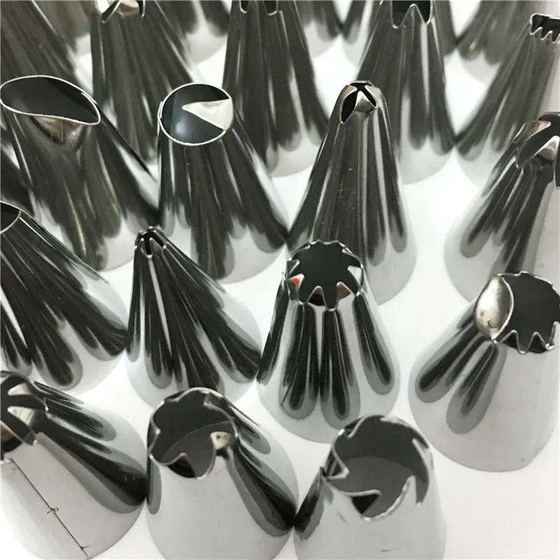 48Pcs/Set Silicone Pastry Bag Tips Kitchen DIY Icing Piping Cream Reusable 48 Nozzle Set Cake Decorating Tools Cake Accessories cake decorating tip set cake icing nozzles baking nozzle set cake decorating nozzle set
