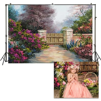 

Spring garden photography backdrops text photo backdrop photographic background photocall party decorations 1131