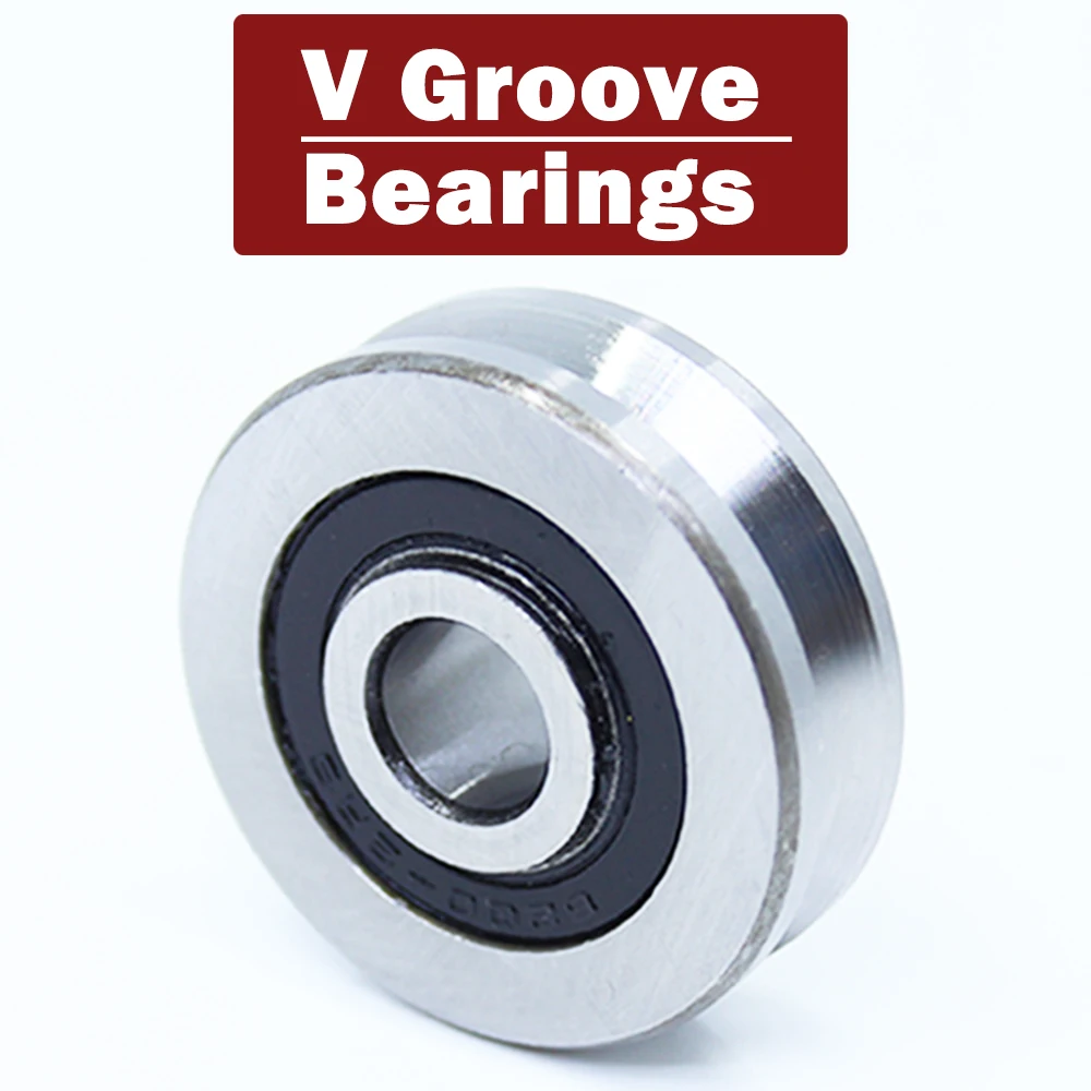 

V082808 V Groove Sealed Ball Bearing ( 4 PCS ) 8*28*8 mm Pulley Wheel Bearings V4/1.5 V4/1 Guide Track Rlooer Bearing