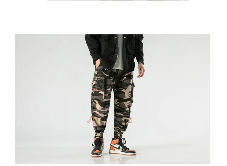 LAPPSTER-Youth Comouflage Cargo pants комбинезоны мужские мешковатые камуфляжные шаровары Лоскутная корейская мода бегунов спортивные штаны