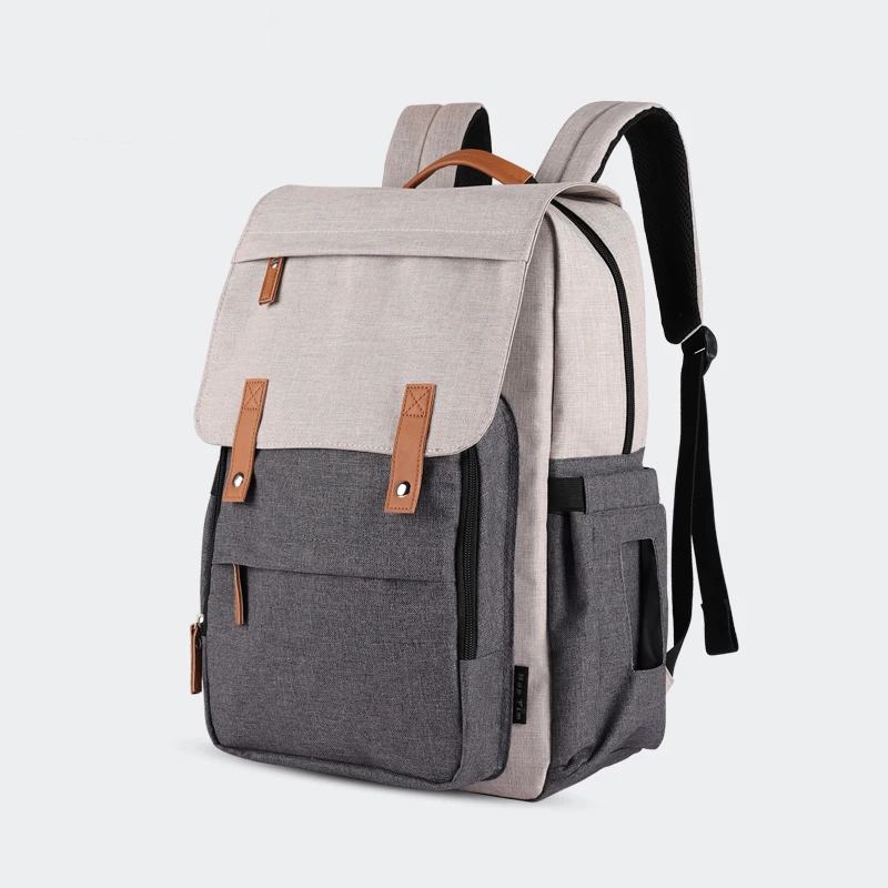 2019 New Fashion Color Block Mummy Bag Women Large Function Backpacks Travel Waterproof Baby | Багаж и сумки