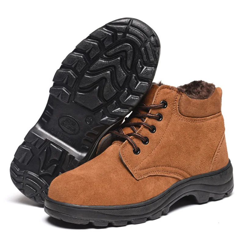 Новые ботильоны; мужские ботинки; рабочие ботинки; нескользящие зимние ботинки для пирсинга; неразрывная обувь; обувь со стальным носком; защитные ботинки