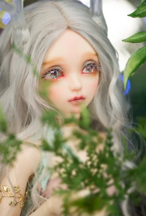 EVA 1/4bjd puppe Chloe Mio Celine Rendia Risse Mirwen Rena Nackt baby ohne make-up - Цвет: EVA