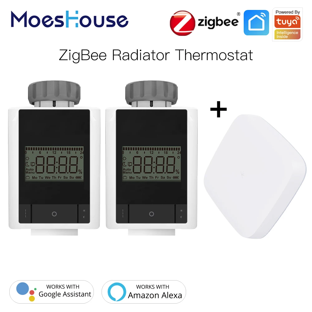 Zigbee Смарт термостатический радиаторный клапан контроллер термостат нагреватель