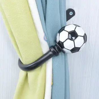 

1Pc Wall Mounted U Shape Football Curtain Hold Backs Tie Hook Holder Home Decor Curtain Accessoires